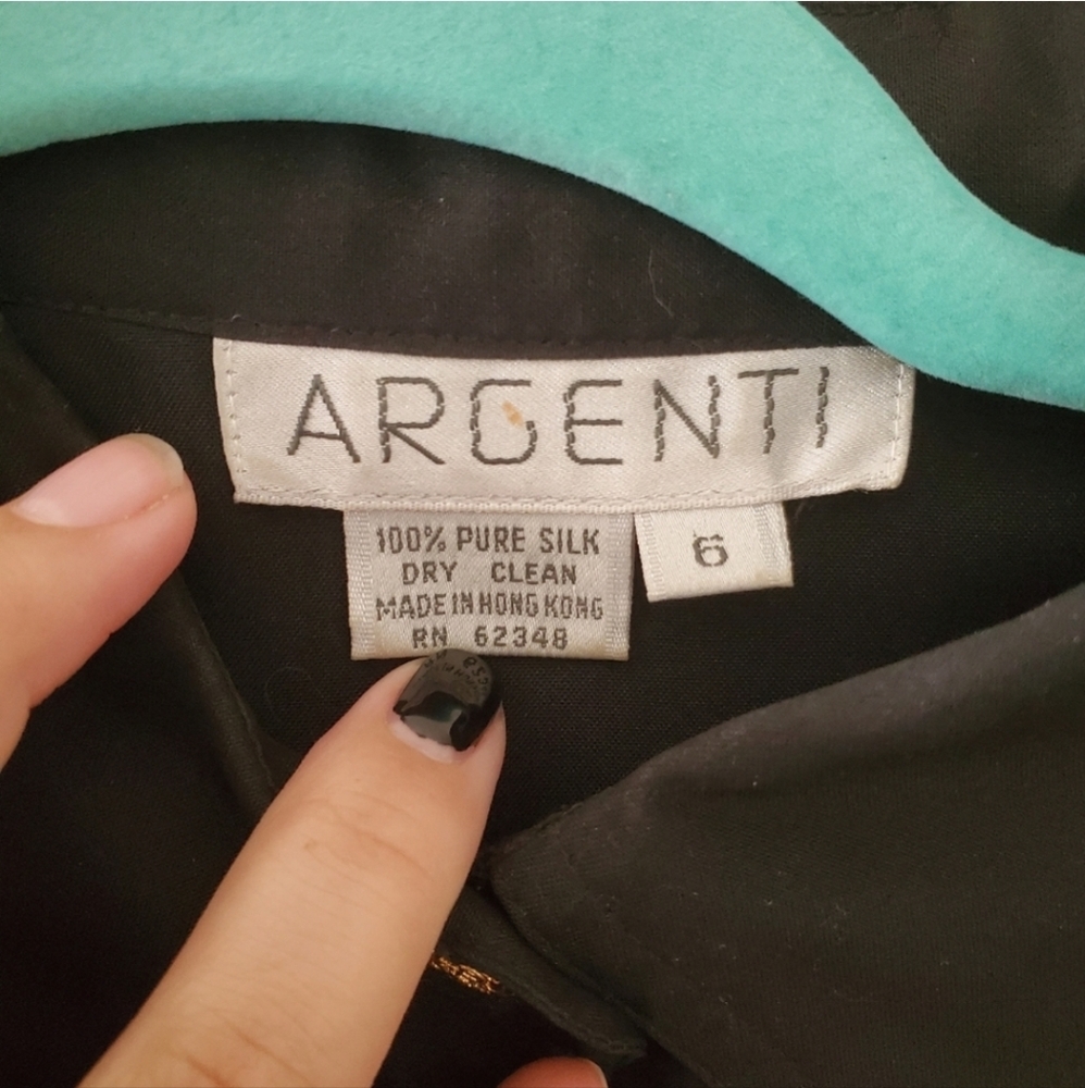 Argenti Silk dress woman's size 6. 100% silk - Picture 5 of 11